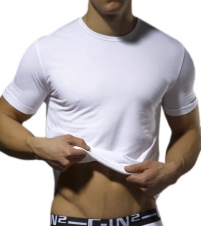 Bamboo Mesh Crew Neck T-Shirt